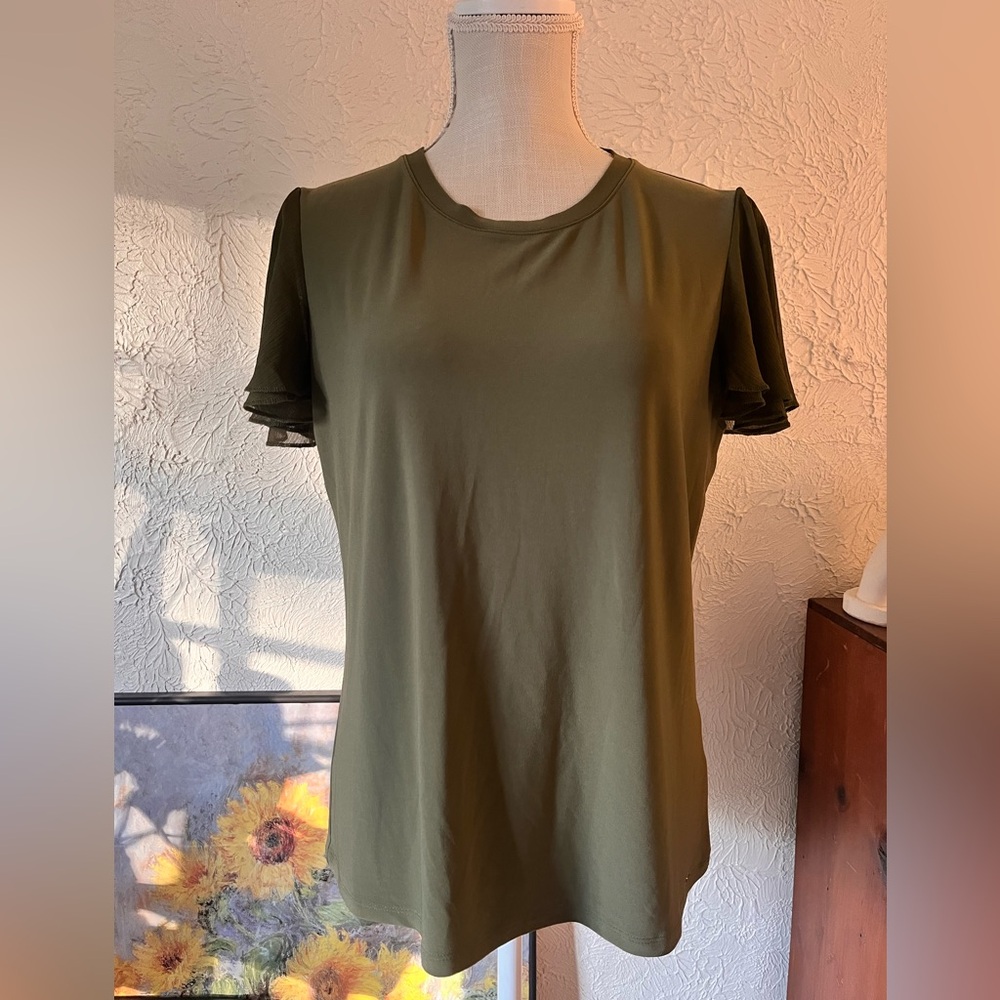 Olive Green Women's Top